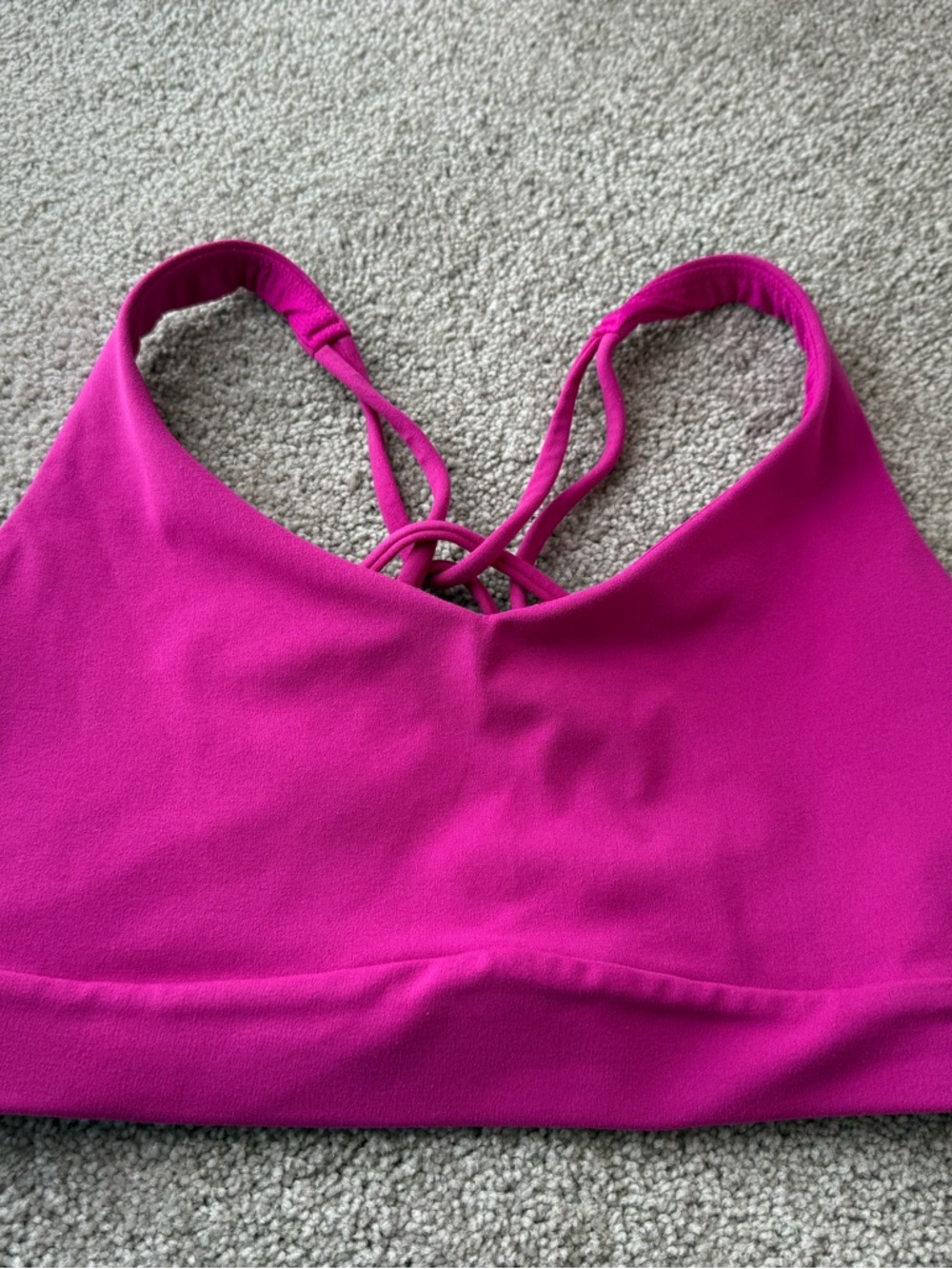 Athleta Solace Sports Bra D-DD, Electric Fuchsia